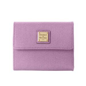 Dooney & Bourke Saffiano Leather Small Flap Wallet – Light Mauve NWOT